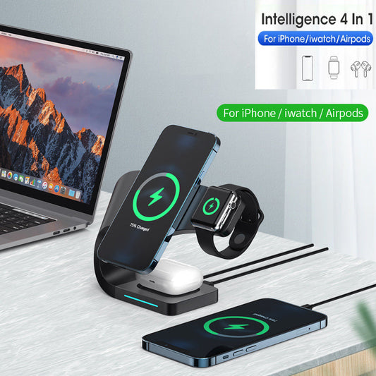 LFX‑178 4‑in‑1 15W Magnetic Wireless Charging Station for iPhone 12+ eprolo