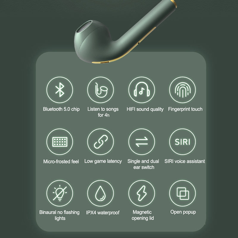 J18 TWS Bluetooth 5.0 Earbuds, Touch Control, 40H Battery, HD Sound, Noise Reduction eprolo