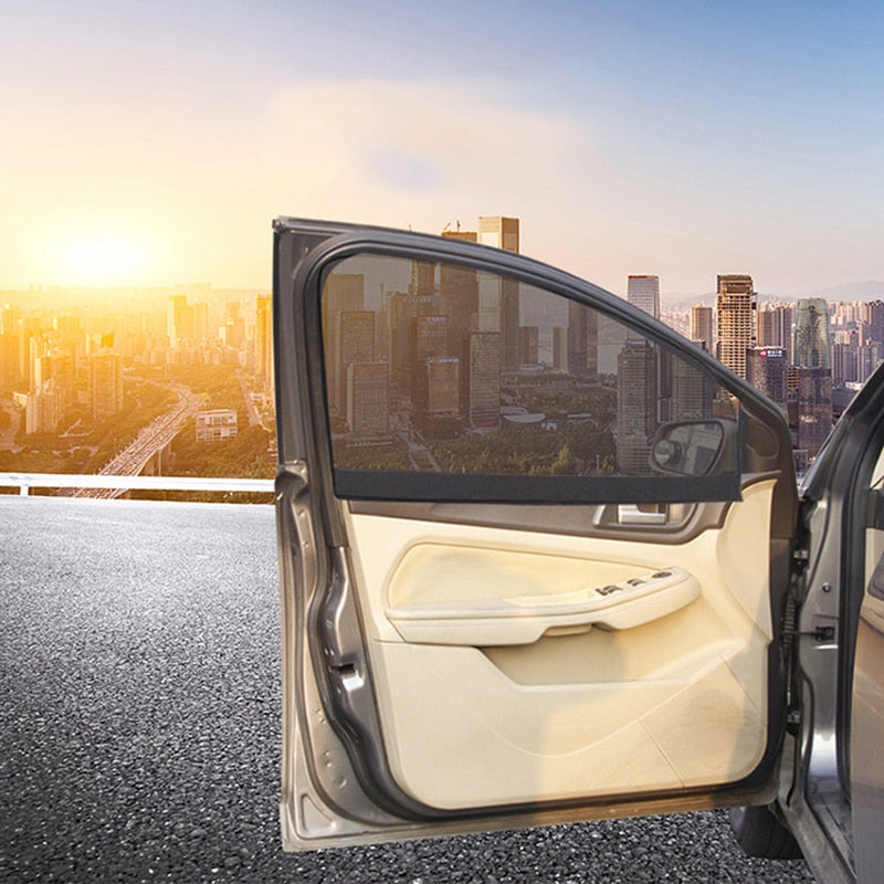 Magnetic Car Sun Shade UV Protection - Front Arc & Back Square Window Mesh Sun Visor eprolo
