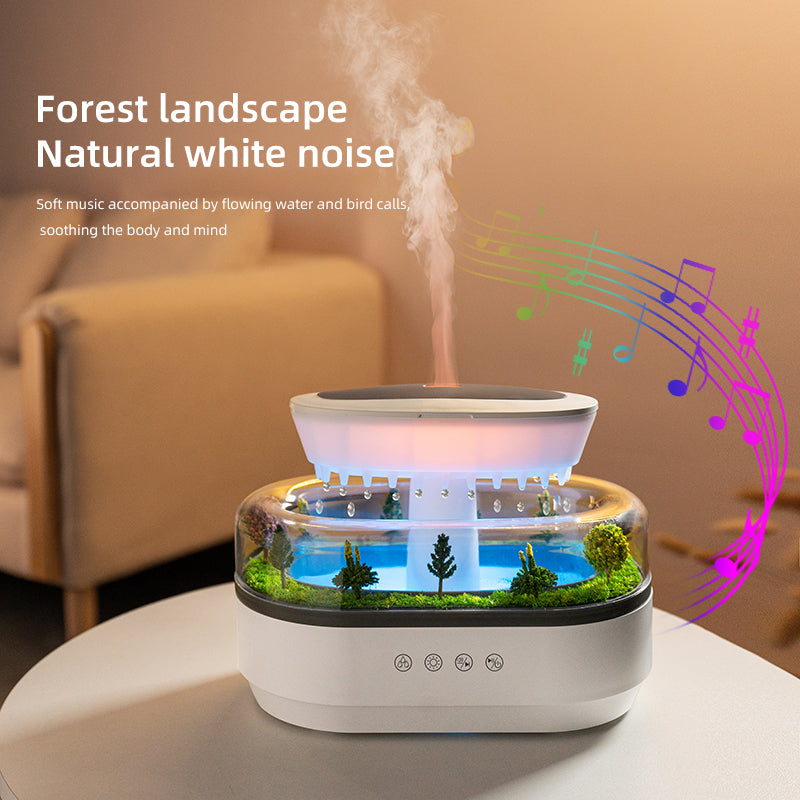 Smart Raindrop Cool-Mist Aroma Diffuser Humidifier with Sound & LED eprolo