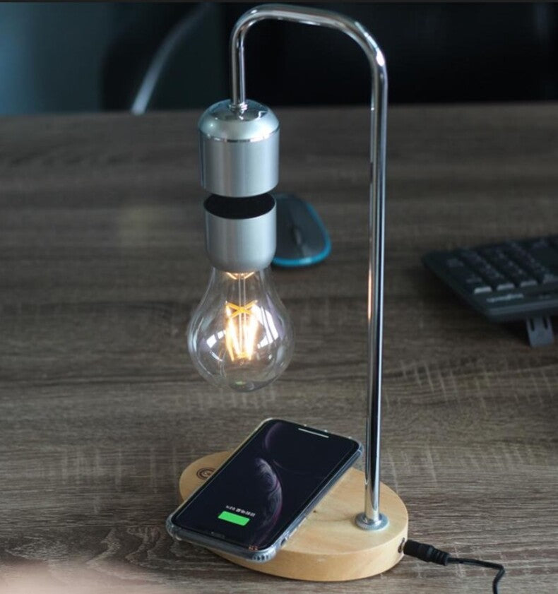 FB6A Magnetic Levitating LED Lamp with Bluetooth Speaker & Wireless Charging Option eprolo