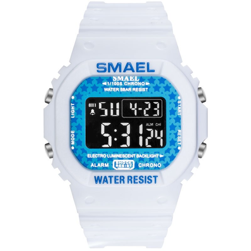 SMAEL 1801 Digital Sports Watch for Men - Military Waterproof LED Stopwatch eprolo