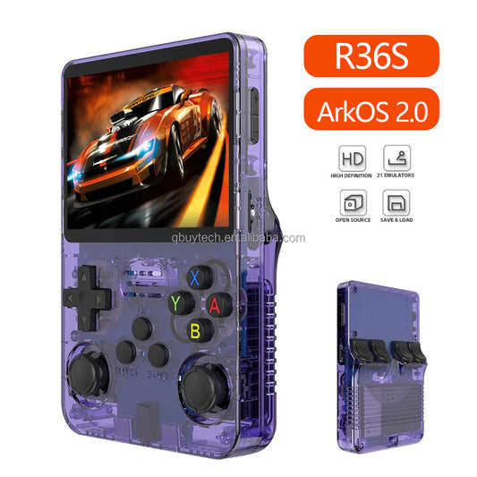 R36S Open Source Handheld Game Console Retro Arcade 3D Dual System 128GB/64GB eprolo