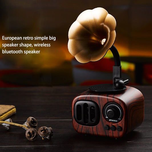 SANSUI FT05 Retro Wooden Bluetooth Speaker | USB, AUX, TF | 5W Stereo eprolo