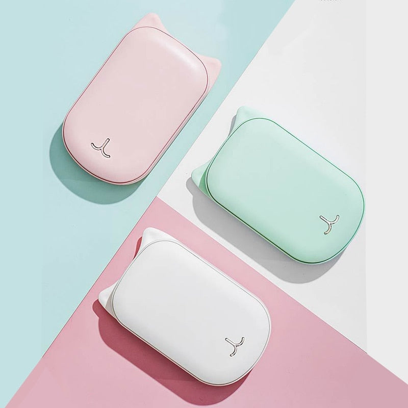 USB Rechargeable Hand Warmer & 3600mAh Power Bank, Portable Mini Heater for Winter eprolo