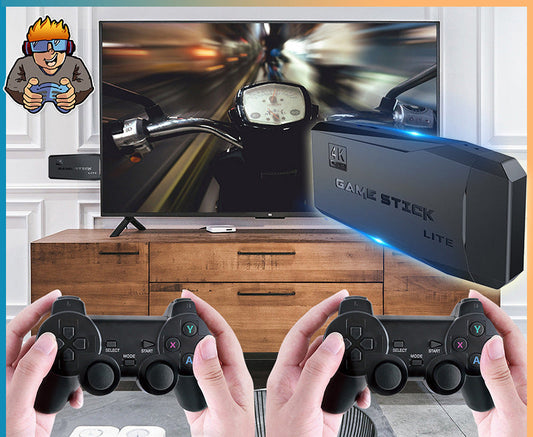 M8 Retro Game Stick Console: 10,000+ Games, 4K HDMI, Dual Wireless Controllers eprolo