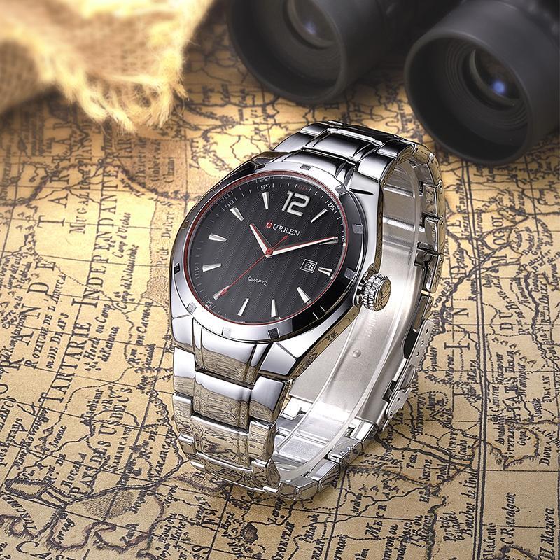 Stylish CURREN Men’s Quartz Dress Watch – Alloy Case, 41 mm, 3 Bar eprolo