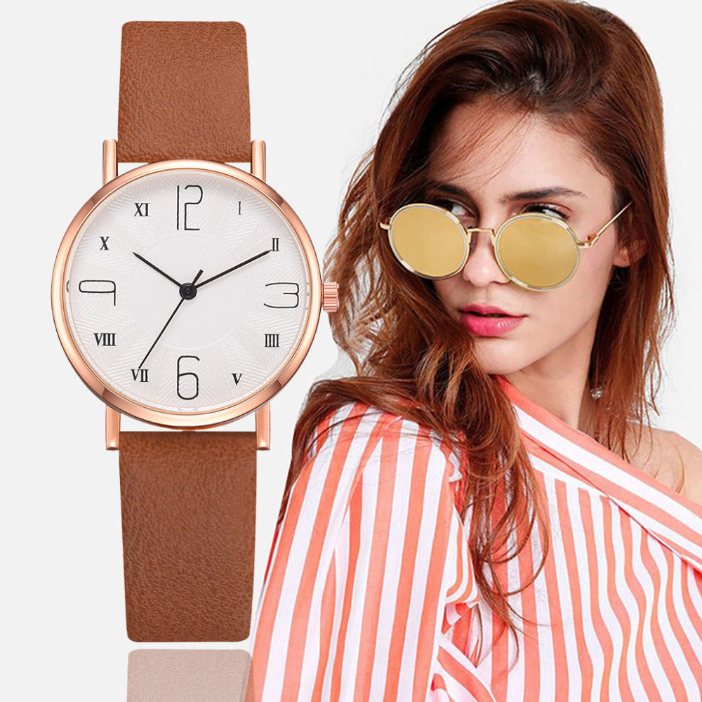 SPRAOI 533 Women’s Quartz Watch – Luxury Leather Strap Fashion Timepiece eprolo