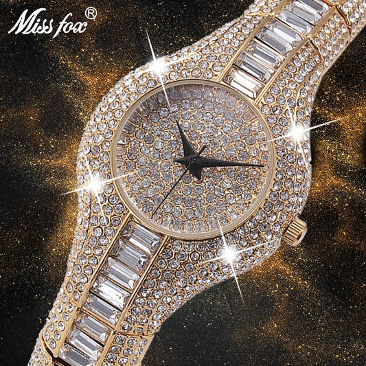 MISS FOX V196 Luxury Women's Watch 30mm Dial Stainless Steel Waterproof eprolo