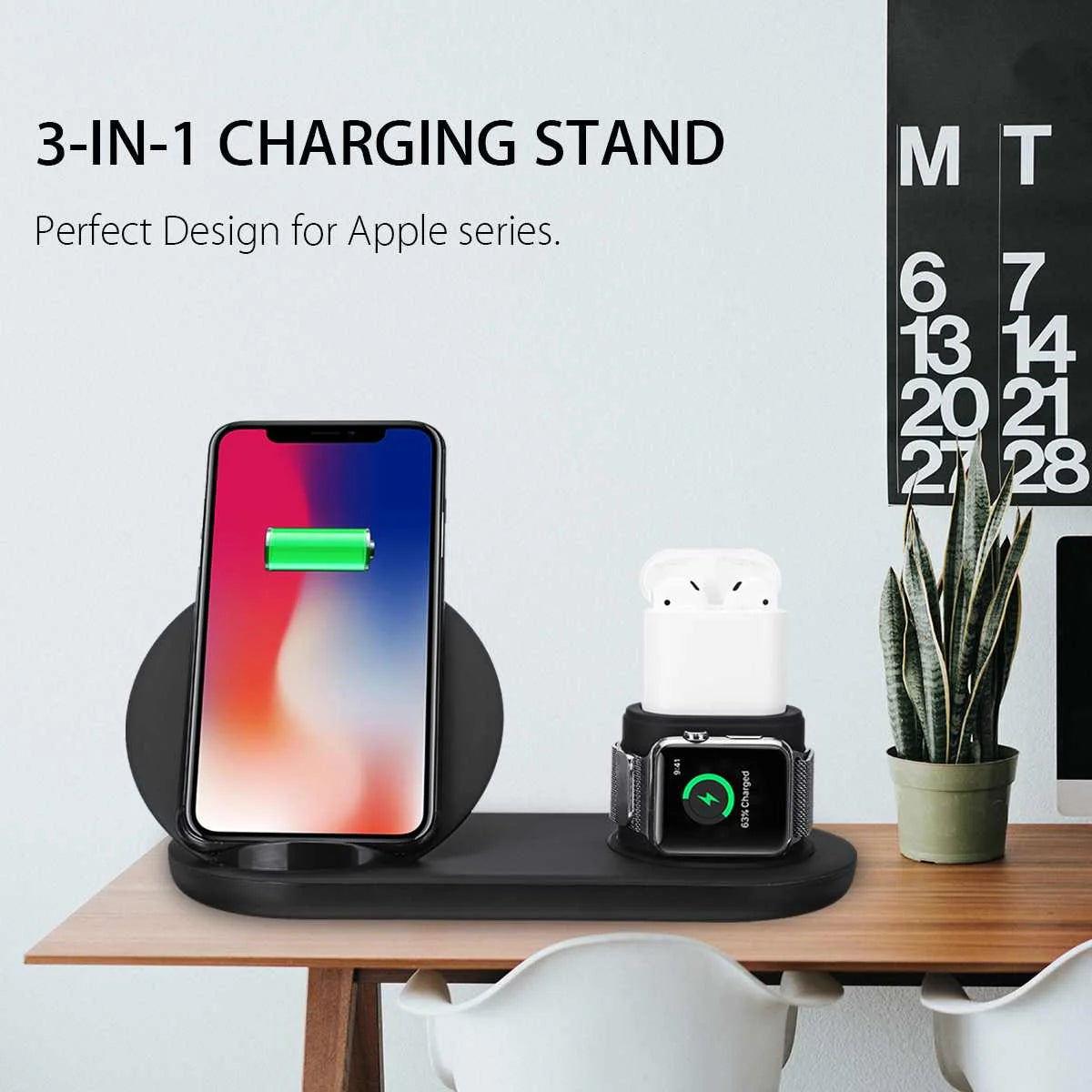 B13442 3‑in‑1 10W Qi Wireless Charger Dock – Fast Charging Hub eprolo