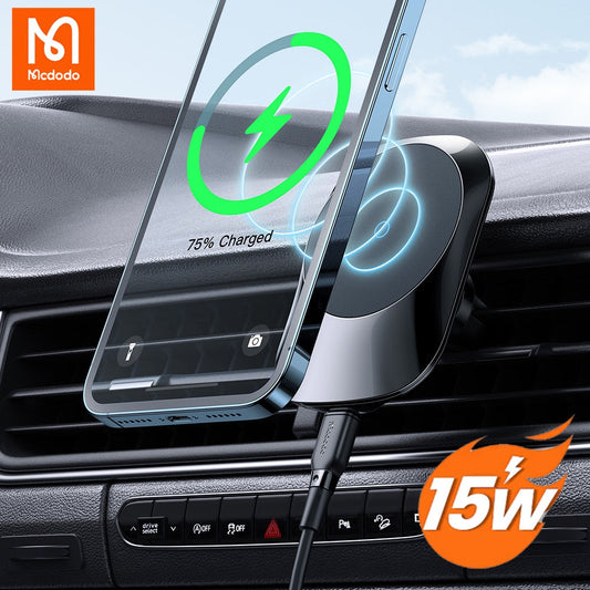 Mcdodo CH‑707 Fast 15W Magnetic Qi Car Wireless Charger & Holder eprolo