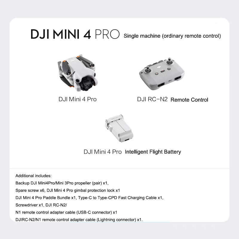 DJI Mini 4 Pro 48MP 4K/60 fps HDR Drone with ActiveTrack & 20 km Range eprolo