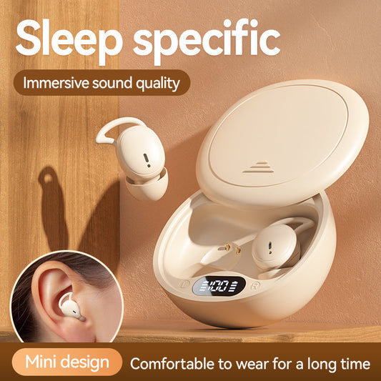 M73 Wireless Bluetooth Sleep Earphones, Mini In-Ear Digital Display, 60H Endurance, Noise Cancelling eprolo