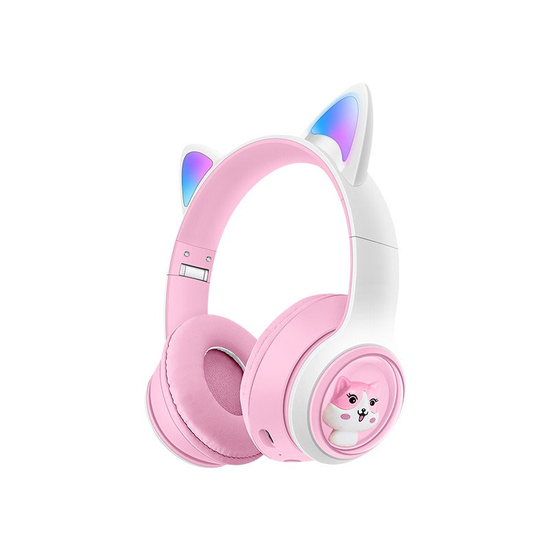 AKZ-07 Luminous Cat Ears Wireless Bluetooth Headset - Subwoofer Gaming Headphones eprolo