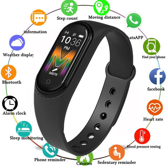 M5 Smart Band Fitness Tracker with Heart Rate Blood Pressure Monitor Bluetooth Call eprolo