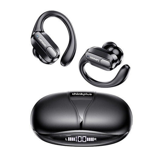 XT80 Wireless Bluetooth Earbuds with Earhooks, 8H Battery, IPX7 Waterproof, Hi-Fi Stereo, Noise Reduction, LED Display eprolo