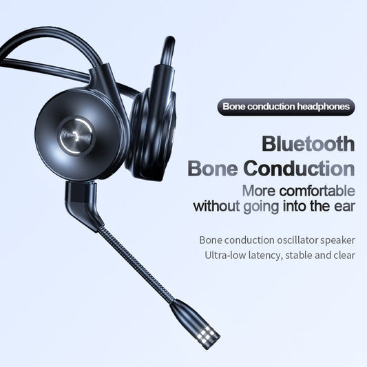 M1 Bone Conduction Bluetooth Headset - True Stereo, Lightweight, IPX5 Waterproof for Gaming, Running, and Sports eprolo