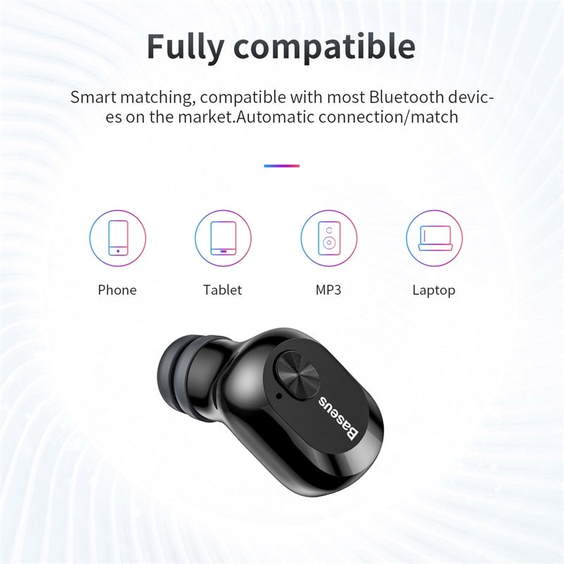 Baseus Encok W01 TWS Bluetooth 5.0 Earphones, Wireless Stereo Bass, HD Calls, 6H Playtime, Sweatproof eprolo