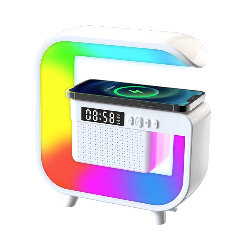 G3 Mini Bluetooth Speaker: Wireless Charger, RGB Night Light, Alarm Clock eprolo