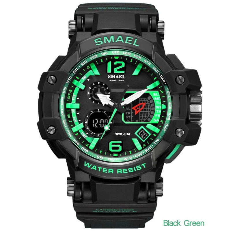 SMAEL 1509 Men's Military Sport Watch Waterproof Digital Quartz Wristwatch eprolo