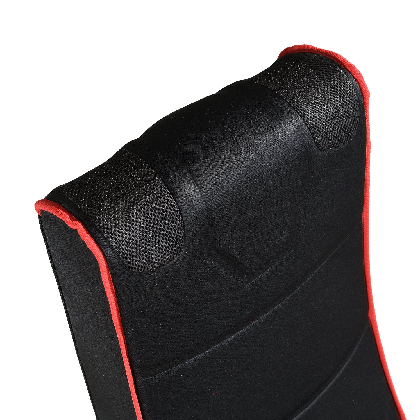 Foldable Gaming Chair w/ Bluetooth Speakers, Black/Red, Compatible w/ Consoles eprolo