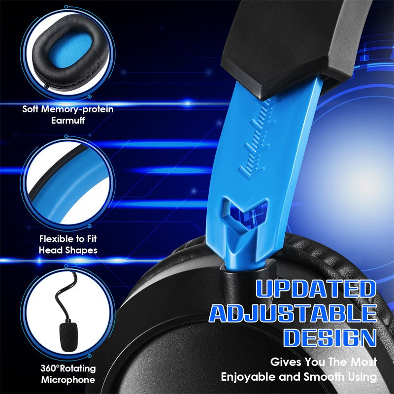 G3100 Wired Gaming Headset PS4 Switch PC Mic Braided Cable Protein Earcups eprolo