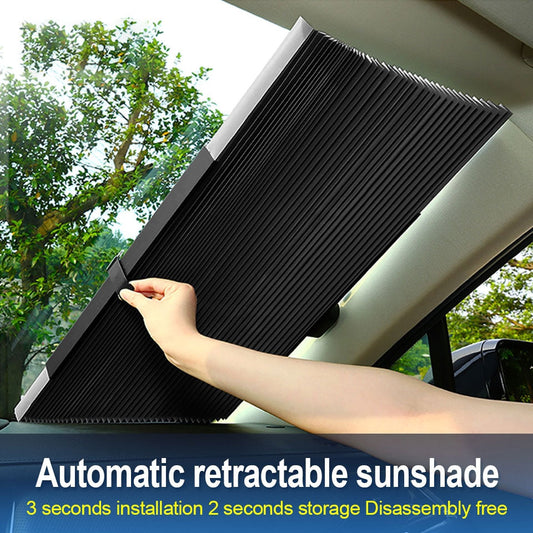 46-80CM Auto Retractable Car Sunshade, UV Protection, Heat Insulation, Easy Installation eprolo
