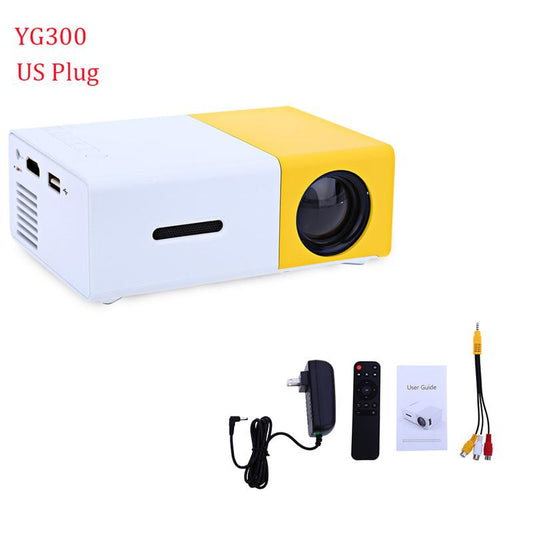 YG300 Mini Portable LED Projector - 1080P HD Home Theater Cinema eprolo