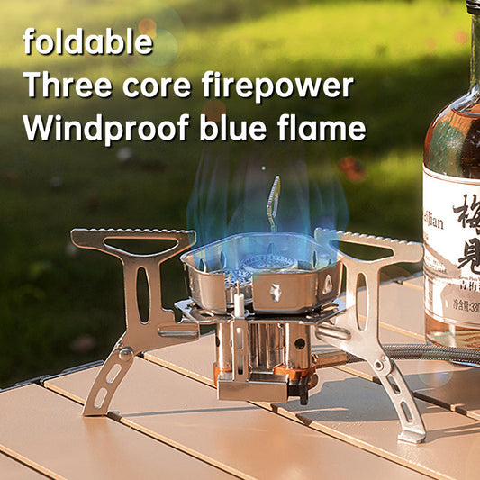 Portable Camping Gas Stove Windproof 5800W Butane Burner for Outdoor Hiking eprolo