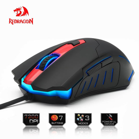 REDRAGON PEGASUS M705 7200DPI Wired Optical Gaming Mouse with 7 Buttons eprolo
