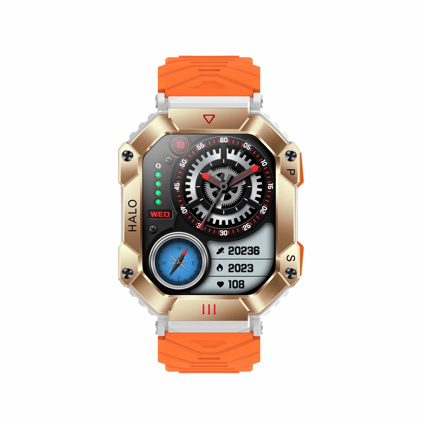 KR80 Bluetooth Smart Watch w/ Heart Rate, Blood Pressure, Blood Oxygen, HD Voice Call, IP67 Waterproof eprolo
