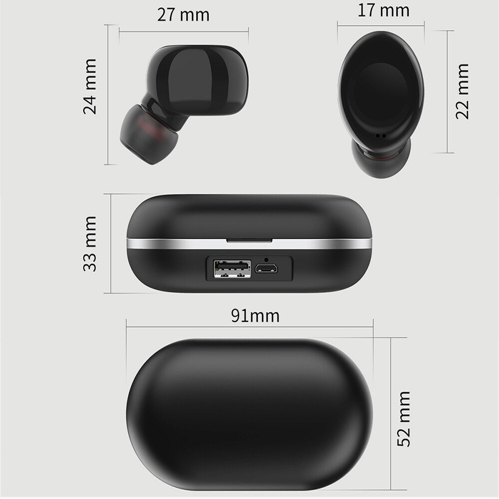 ZLT‑01 TWS Bluetooth 5.0 Touch Earbuds, Stereo Noise‑Reducing Earphones eprolo