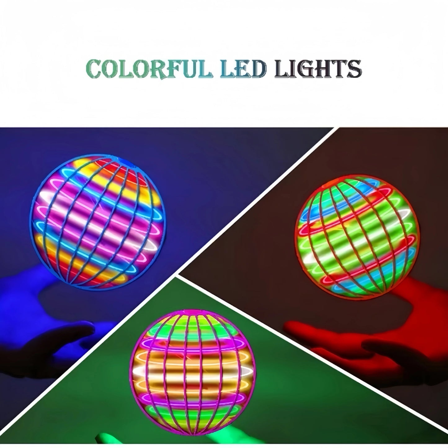 Flying Spinner Ball Toy LED Hover Boomerang Fly Orb Magic Gift for Kids eprolo