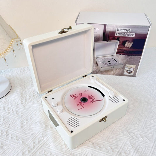 Vintage Horn Bluetooth Speaker CD Player Portable All‑in‑One Music System eprolo