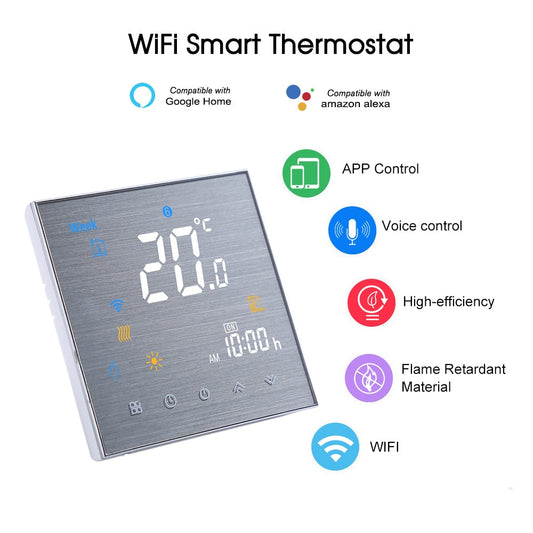 BTH-3000L WiFi Smart Thermostat for Water Heating, LCD Display, Voice Control, Google Home eprolo