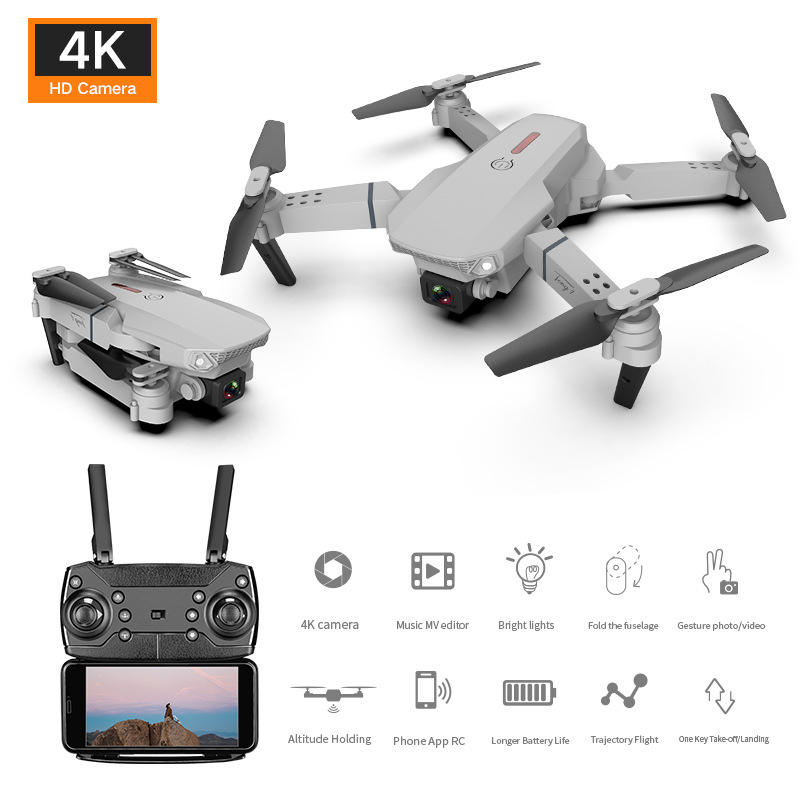 TENG1 E88 Foldable Dual‑Camera Kids & Beginner HD Drone eprolo