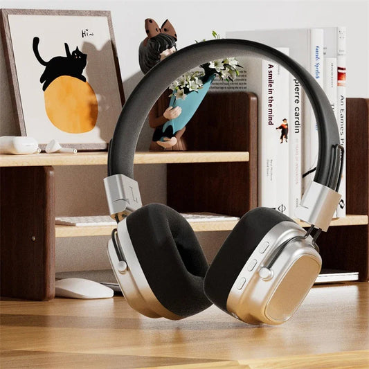 DR-02 Retro On-Ear Wireless Bluetooth 5.3 Headset w/ 40mm Drivers, 8H Playtime, Low-Latency Gaming, Hi-Fi Sound eprolo