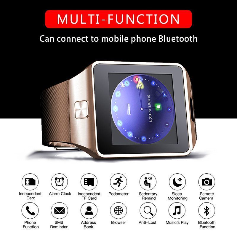 DZ09 Smart Watch Bluetooth Phone Touch Screen SIM Multi-Language Fitness Tracker eprolo