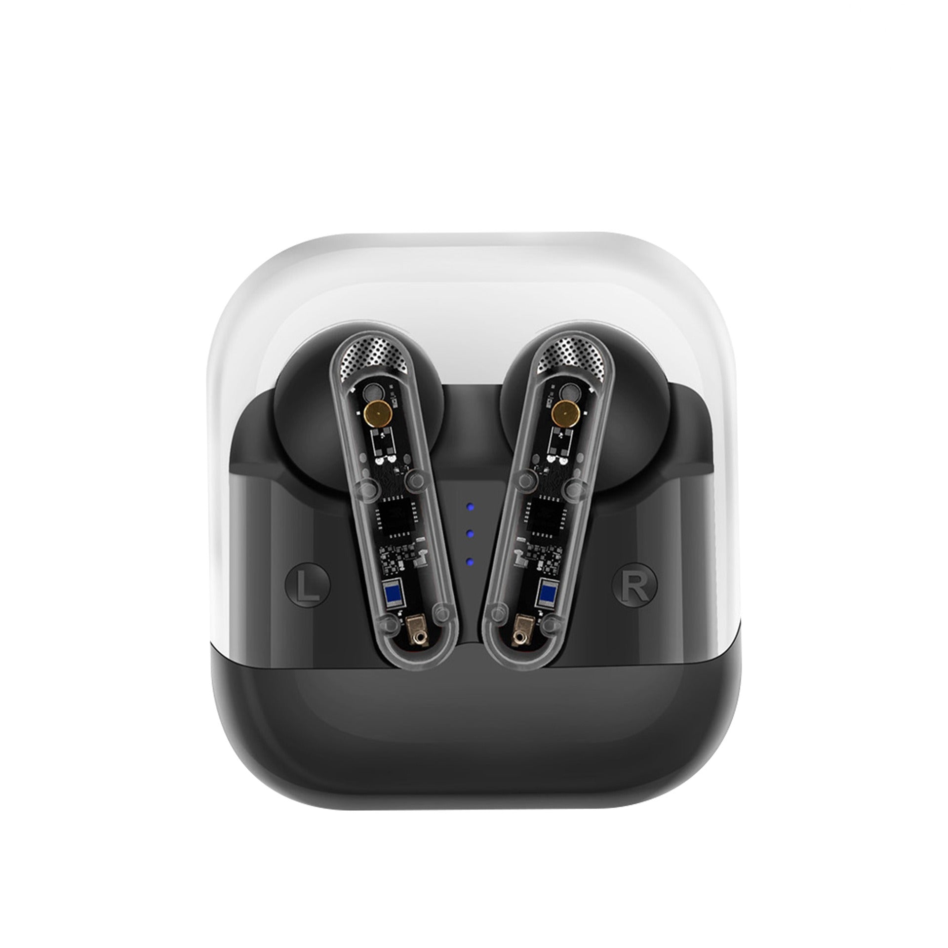AKZ-S26 Wireless Sports Earphones, Mini Transparent Shell, TWS, Heavy Bass, Type-C Charging eprolo