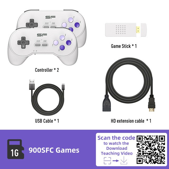 Y2 SFC Classic Retro Gaming Console, Wireless SNES Mini, HD HDMI, 2000+ Games, 2-Player Support eprolo