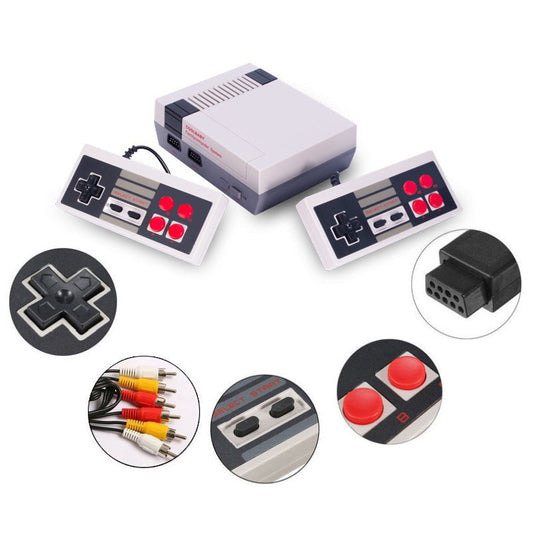 NES620 Retro Game Console w/ 2 Controllers, 620 Built-in Classic 8-bit TV Games eprolo
