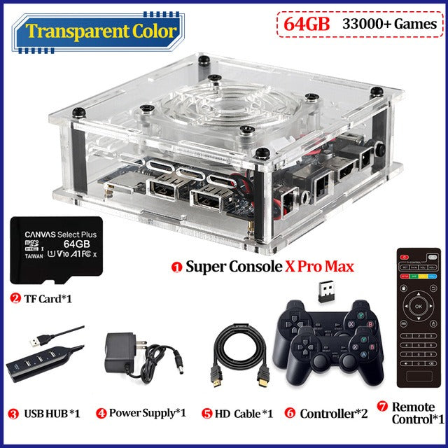 Super Console X Pro Max Retro Mini Console, PSP/PS1/N64 Dual‑System eprolo