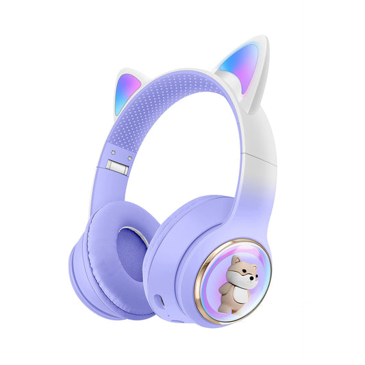 AKZ-51 Cat Ear Bluetooth Headset – Cute Dog Earphones, Foldable, 5 Colors eprolo