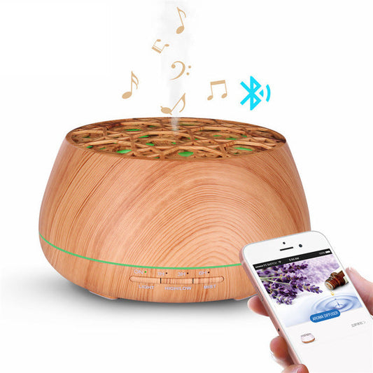 Aroma Diffuser Bluetooth Speaker 400ml Ultrasonic Cool Mist Humidifier eprolo