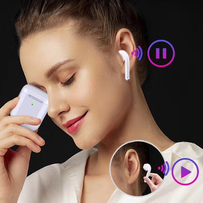 i500 TWS Wireless Earphones 1:1 Replica with Qi Charging & 5D Bass eprolo