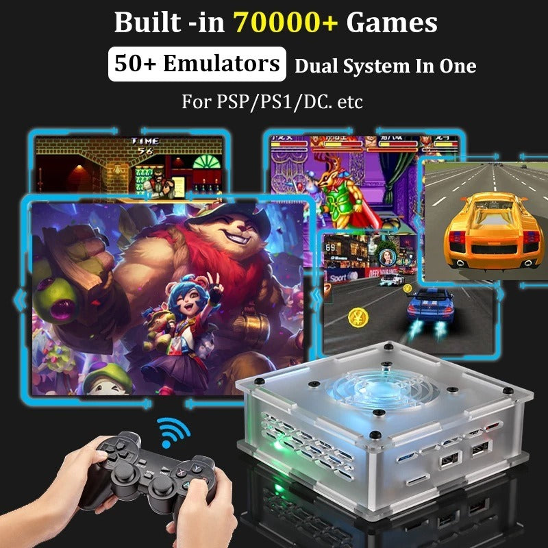 Super Console X Pro Max Retro Mini Console, PSP/PS1/N64 Dual‑System eprolo