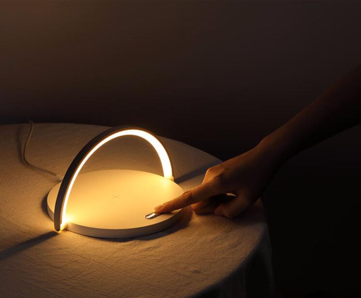 Wooden Qi Wireless Charger Lamp/Nightlight Phone Holder 10W Fast Charging eprolo