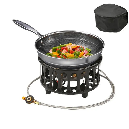 7-Core 16800W Windproof Camping Stove Portable High-Power Gas Burner eprolo