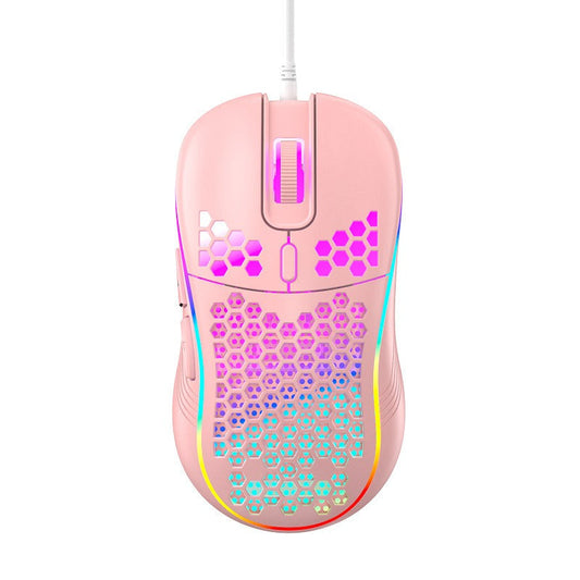 Honeycomb Lightweight Gaming Mouse 12000DPI RGB Wired Ergonomic Esports eprolo