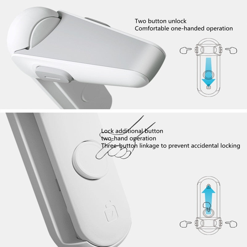 1PC Child Safety Door Handle Lock - Baby & Pet Proof, Easy Install No Drill, 3M Tape, Secure & Stylish eprolo
